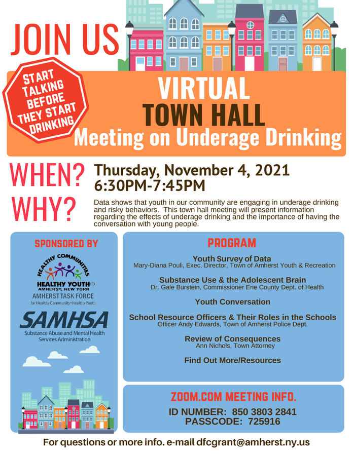 Town Hall Meeting Flyer 2021
