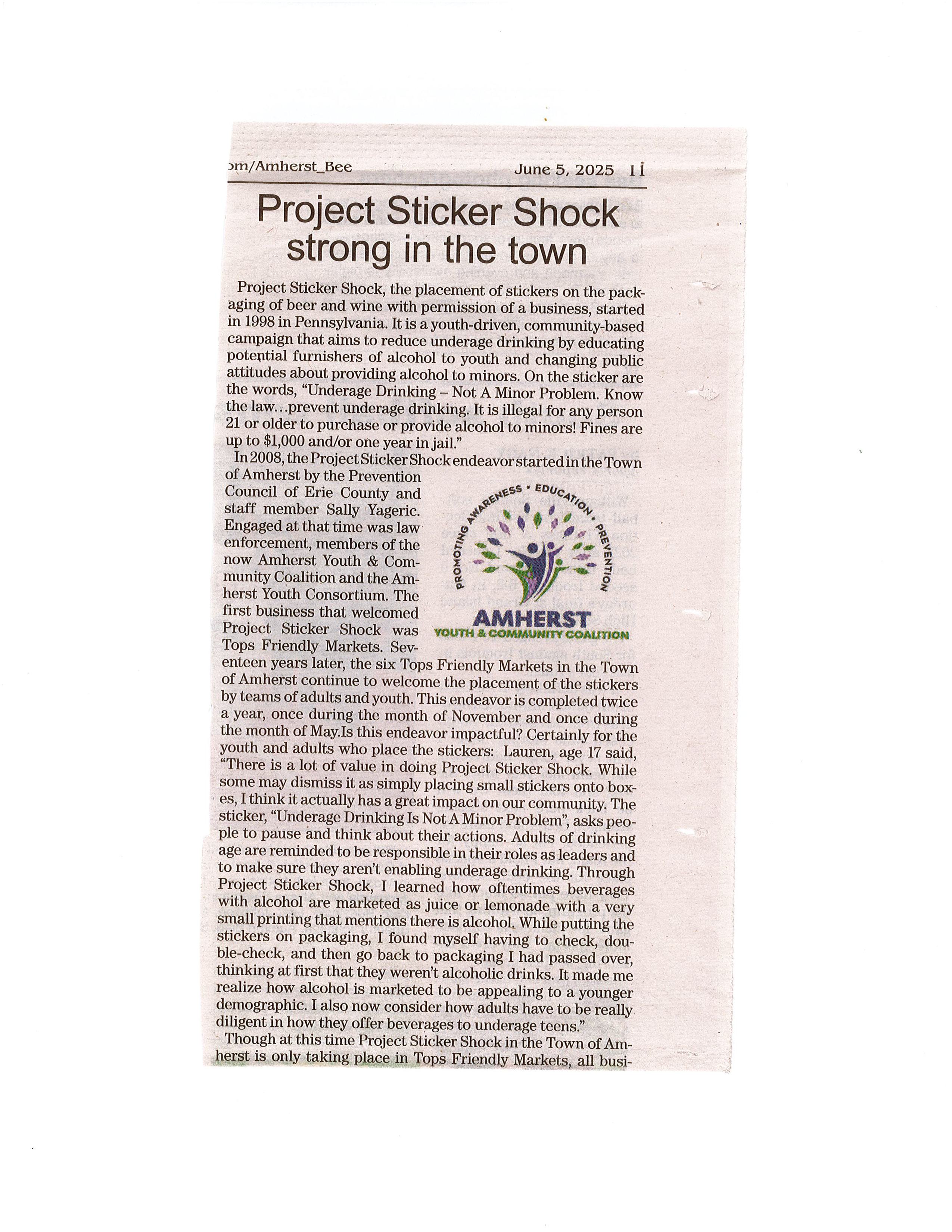 Project Sticker Shock Strong in Town Image